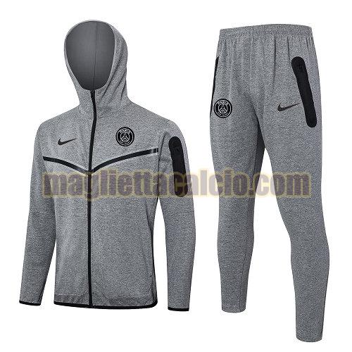giacche calcio completo paris saint germain uomo grigio 01 2024-2025
