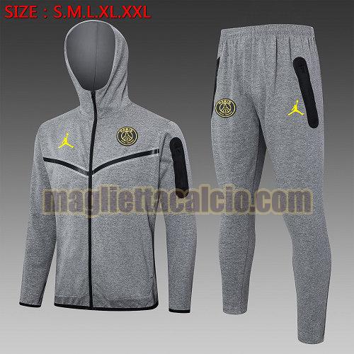 giacche calcio completo paris saint germain uomo grigio 02 2024-2025