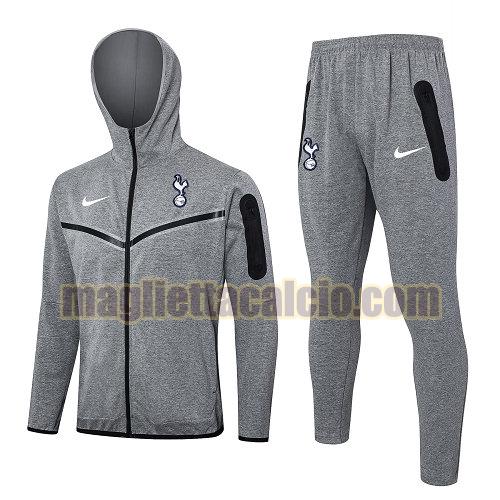 giacche calcio completo tottenham hotspur uomo grigio 2024-2025
