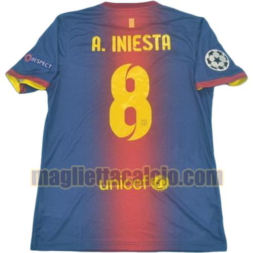 maglia a.iniesta 8 barcellona uomo prima divisa lfp 2012-2013