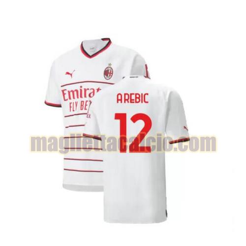 maglia a.rebic 12 ac milan uomo seconda 2022-2023