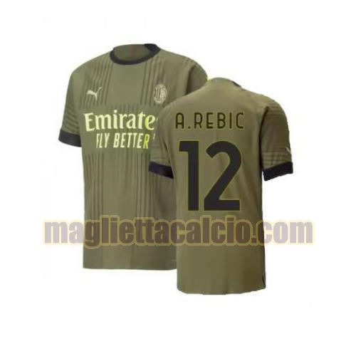 maglia a.rebic 12 ac milan uomo terza 2022-2023