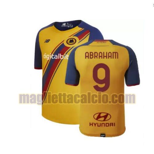 maglia abraham 9 as roma uomo terza 2021-2022