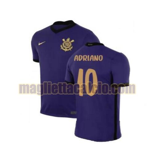 maglia adriano 10 corinthians paulista uomo terza 2021-2022