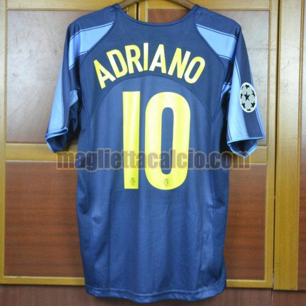 maglia adriano 10 inter uomo blu terza 2004-2005