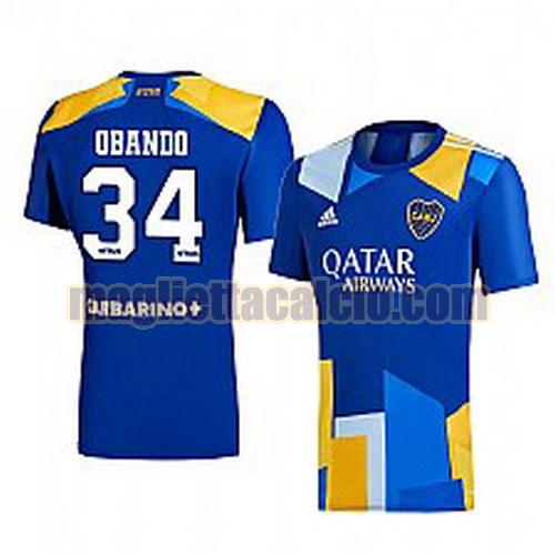 maglia agustin obando 34 boca juniors uomo prima 2021-2022