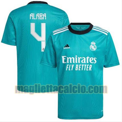 maglia alaba 4 real madrid uomo terza 2021-2022