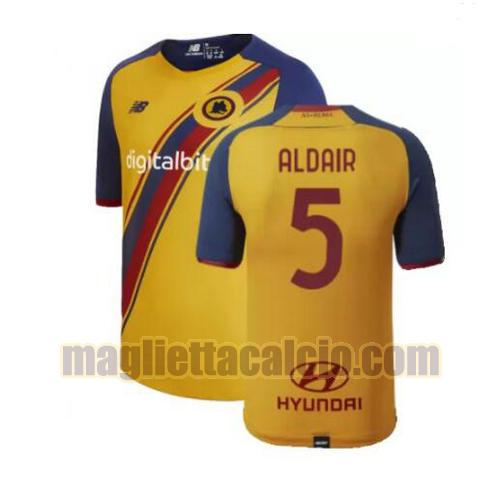 maglia aldair 5 as roma uomo terza 2021-2022