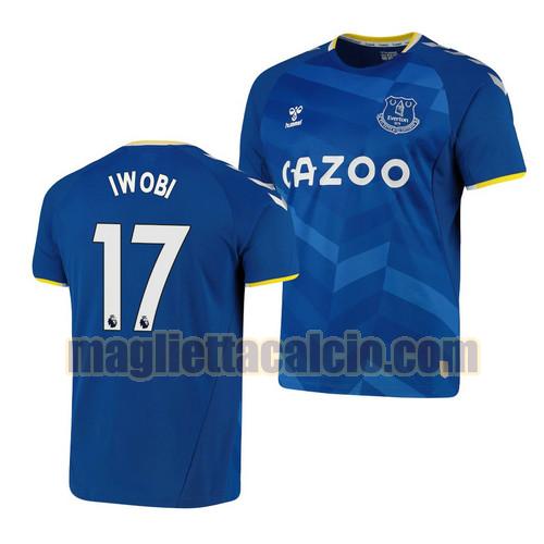 maglia alex iwobi 17 everton uomo prima 2021-2022