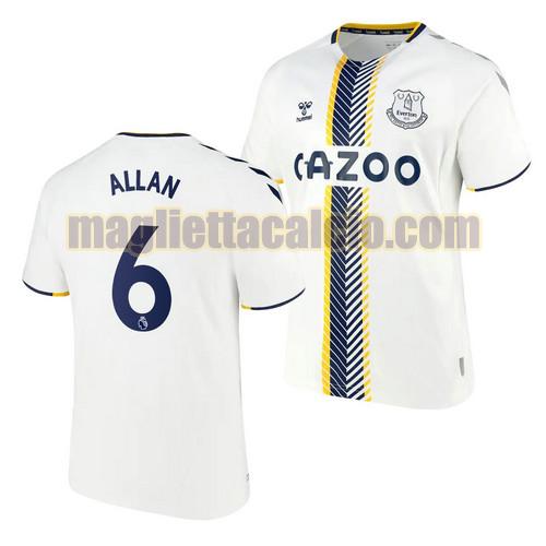 maglia allan 6 everton uomo terza 2021-2022