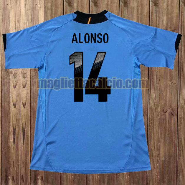 maglia alonso 14 spagna blu seconda 2012