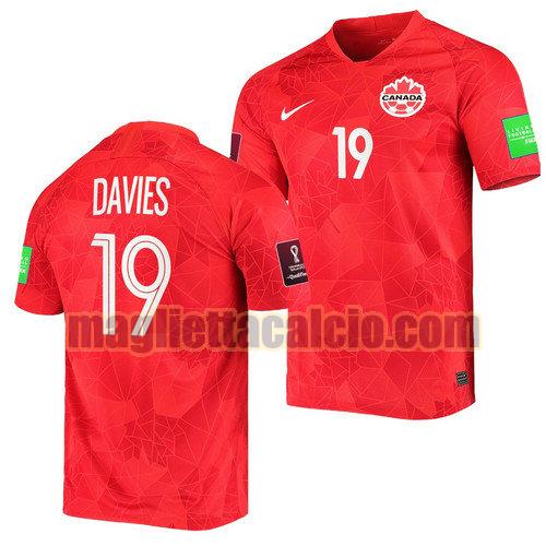 maglia alphonso davies 19 canada uomo prima 2022