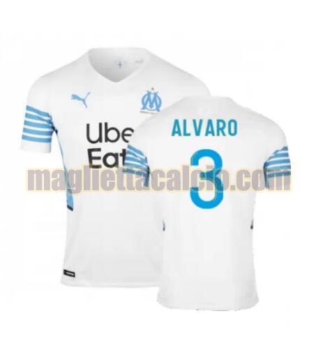 maglia alvaro 3 olympique marsiglia uomo prima 2021-2022