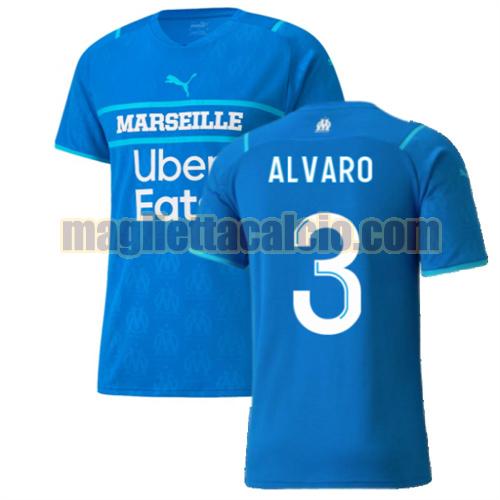 maglia alvaro 3 olympique marsiglia uomo terza 2021-2022