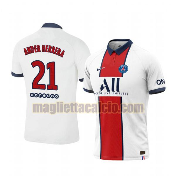maglia ander herrera 21 paris saint germain uomo seconda 2020-2021