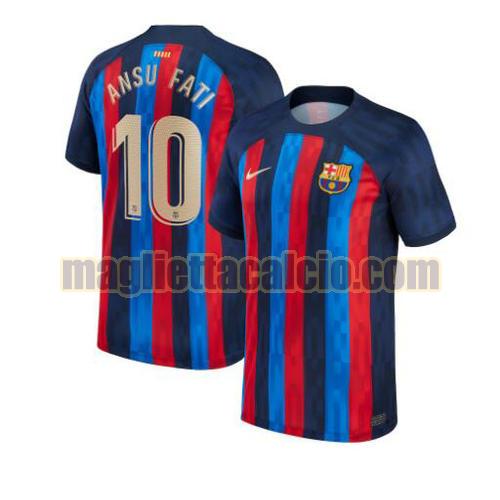 maglia ansu fati 10 barcellona uomo prima 2022-2023