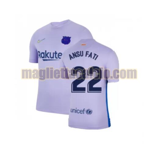 maglia ansu fati 22 barcellona uomo seconda 2021-2022