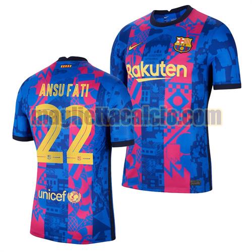 maglia ansu fati 22 barcellona uomo terza 2021-2022