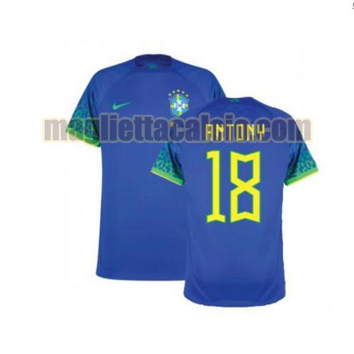 maglia antony 18 brasile uomo seconda 2022