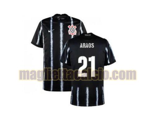 maglia araos 21 corinthians paulista uomo seconda 2021-2022