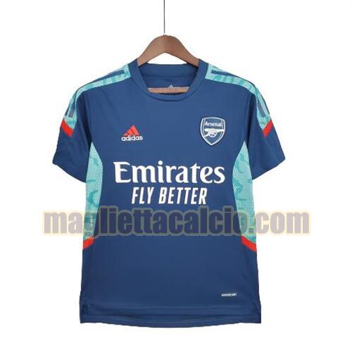 maglia arsenal uomo allenamento blu 2021-2022