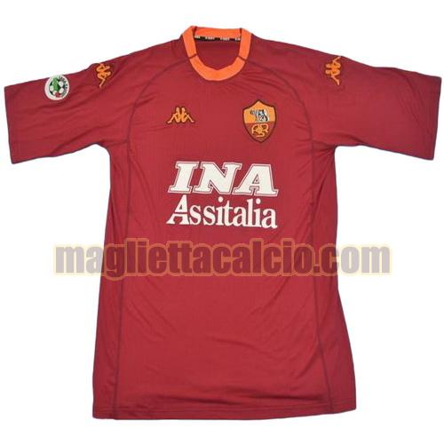maglia as roma uomo prima divisa 2000-2001