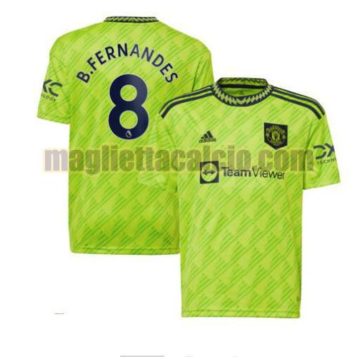 maglia b.fernandes 8 manchester united uomo terza 2022-2023