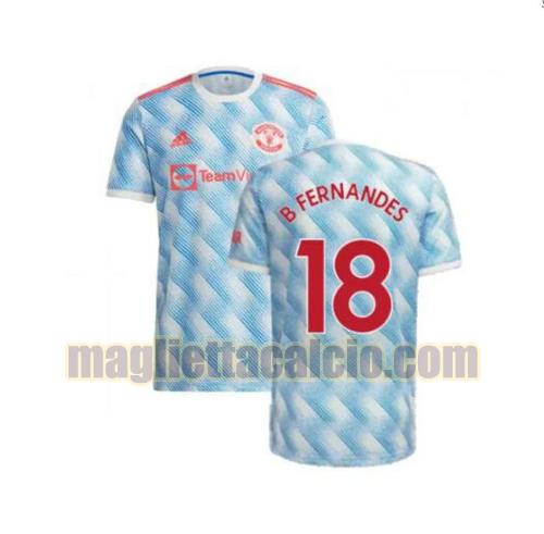 maglia b fernandes 18 manchester united uomo seconda 2021-2022