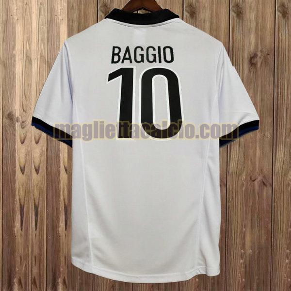 maglia baggio 10 inter uomo bianco seconda 1998-99