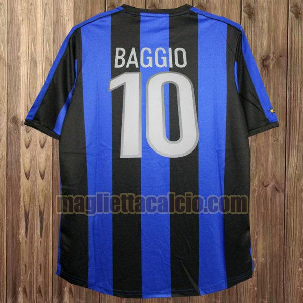 maglia baggio 10 inter uomo blu prima 1999-2000