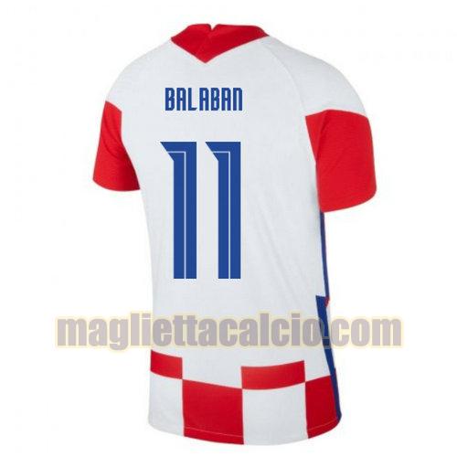 maglia balaban 11 croazia uomo prima 2020-2021