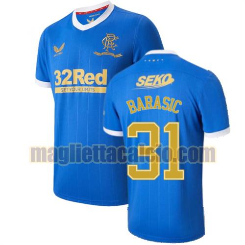 maglia barasic 31 glasgow rangers uomo prima 2021-2022