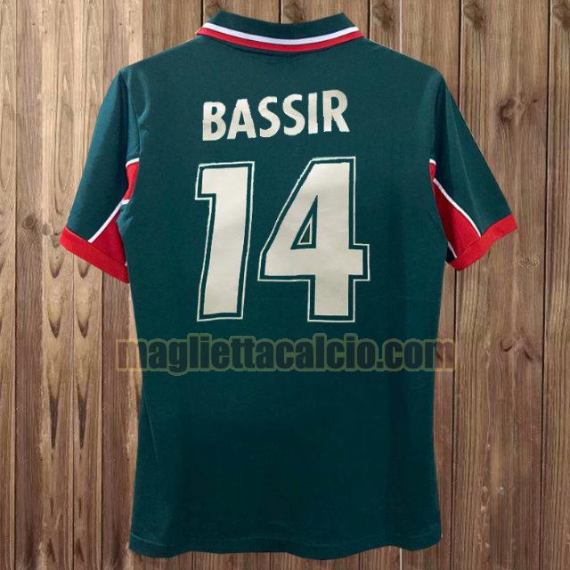 maglia bassir 14 as monaco verde prima 1998