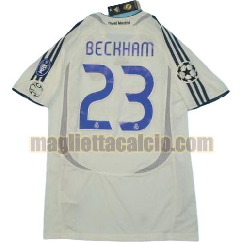 maglia beckham 23 real madrid uomo prima divisa 2006-2007