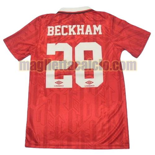 maglia beckham 28 manchester united uomo prima divisa 1994