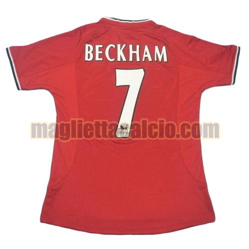 maglia beckham 7 manchester united uomo prima divisa 2000-2002