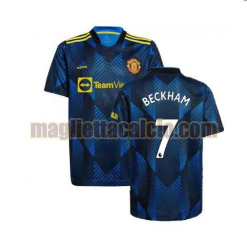 maglia beckham 7 manchester united uomo terza 2021-2022