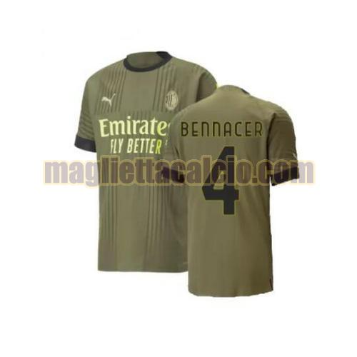 maglia bennacer 4 ac milan uomo terza 2022-2023