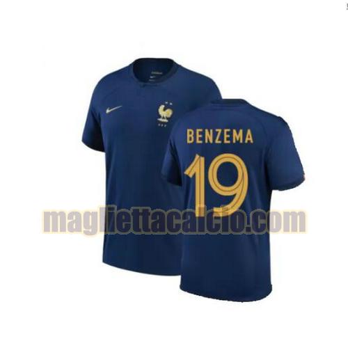 maglia benzema 19 francia uomo prima 2022