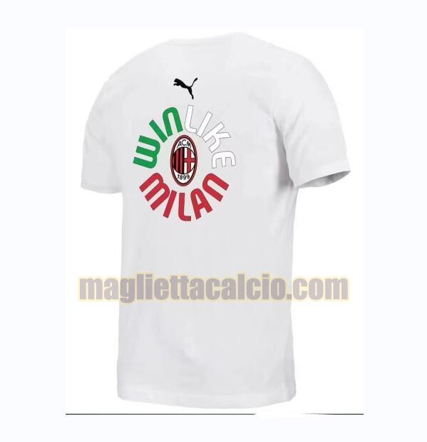 maglia bianco milan uomo campione t-2 2022-2023