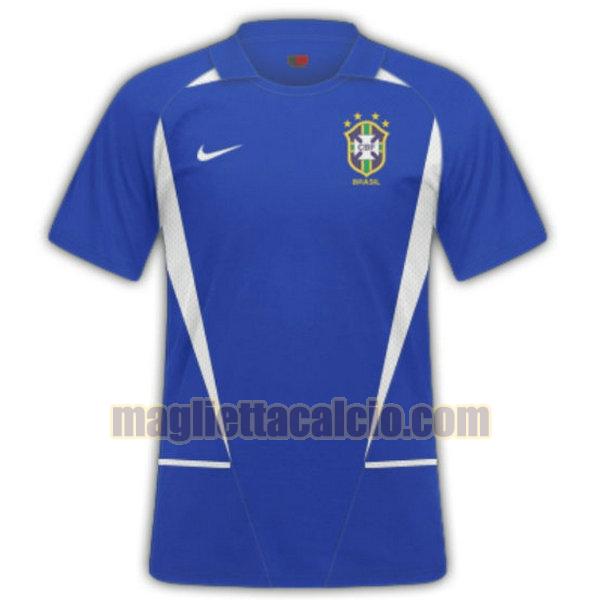 maglia brasile uomo blu seconda divisa 2002