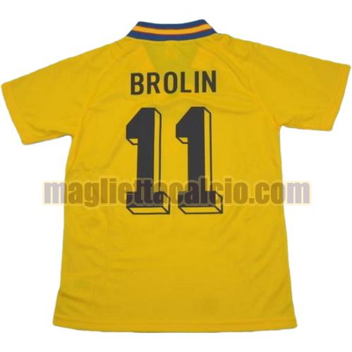 maglia brolin 11 svezia uomo prima divisa coppa del mondo 1994