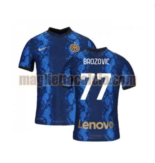 maglia brozovic 77 inter milan uomo prima 2021-2022