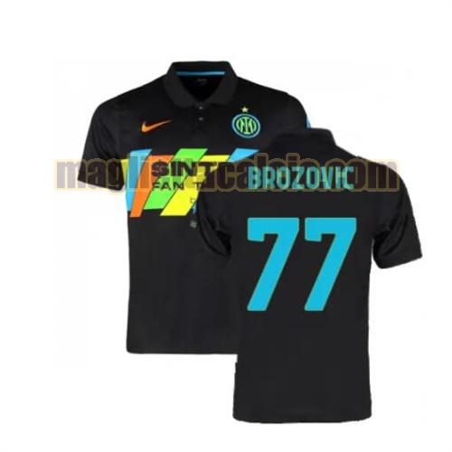 maglia brozovic 77 inter milan uomo terza 2021-2022