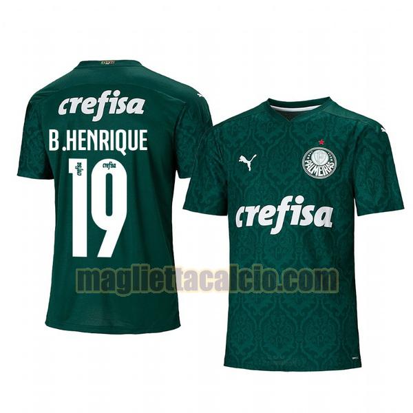 maglia bruno henrique 19 palmeiras uomo prima 2020-2021