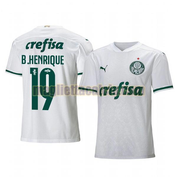 maglia bruno henrique 19 palmeiras uomo seconda 2020-2021