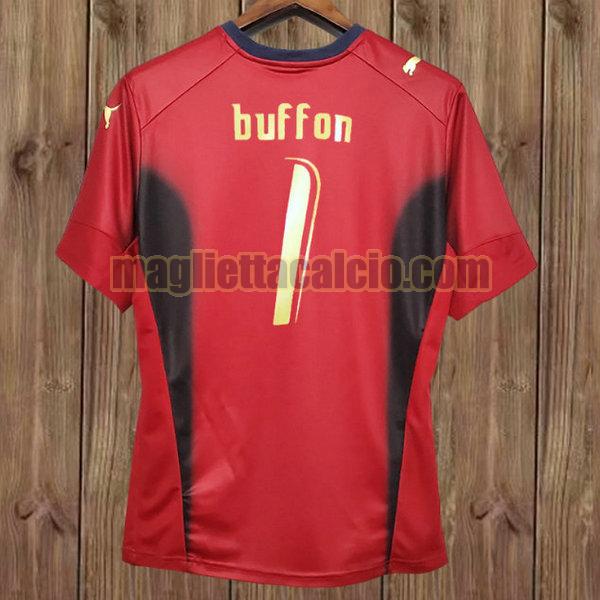 maglia buffon 1 italia uomo rosso portiere 2006