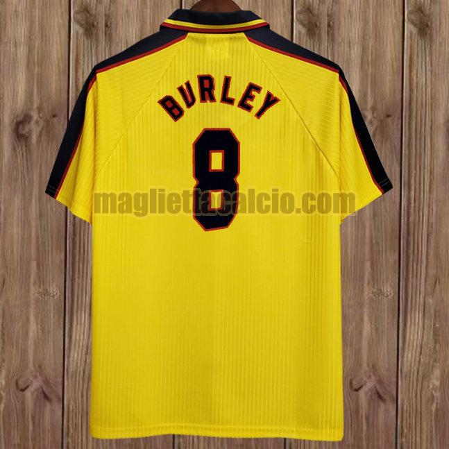 maglia burley 8 scozia giallo seconda 1996-1998