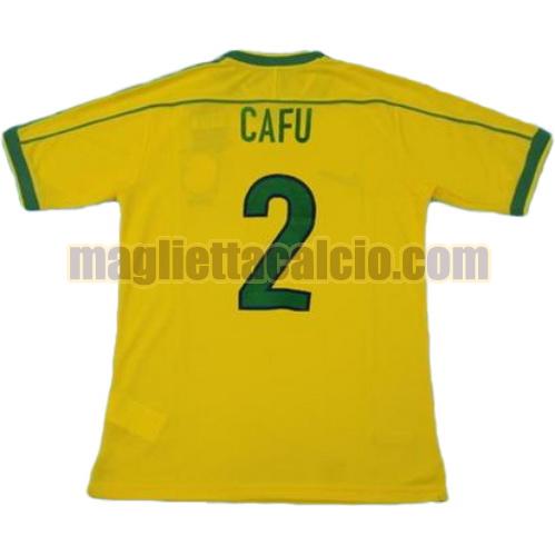 maglia cafu 2 brasile uomo prima divisa coppa del mondo 1998