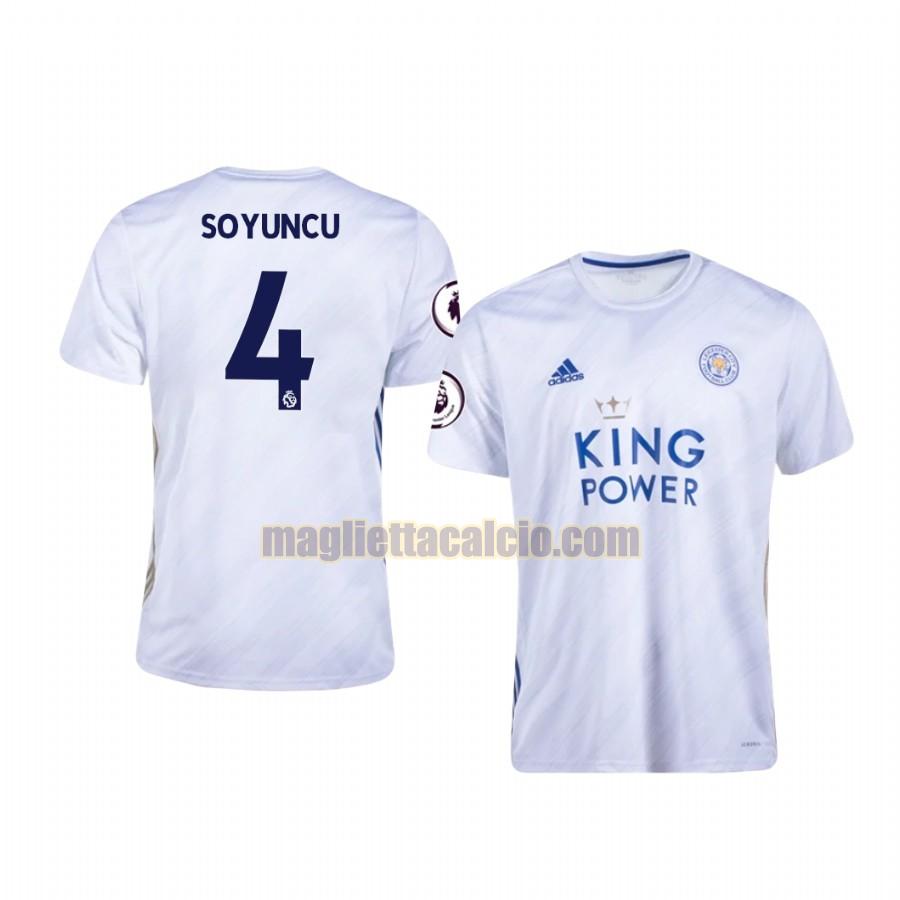 maglia caglar soyuncu 4 leicester city uomo seconda 2020-2021